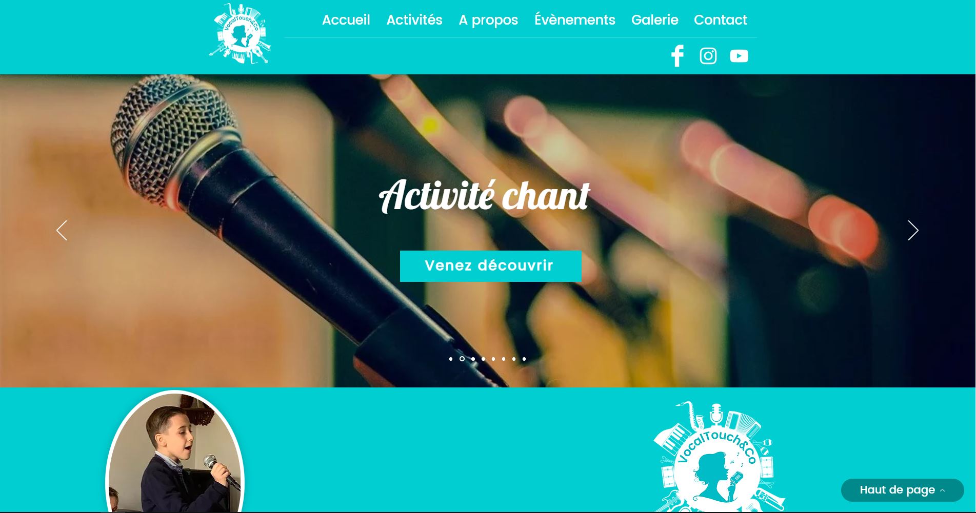 Site web de vocalTouchAndCo